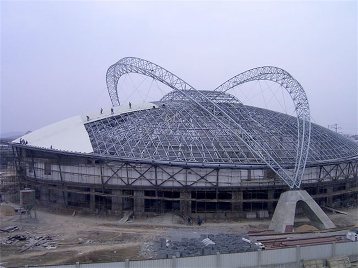 南京體育中心籃球館網架加工